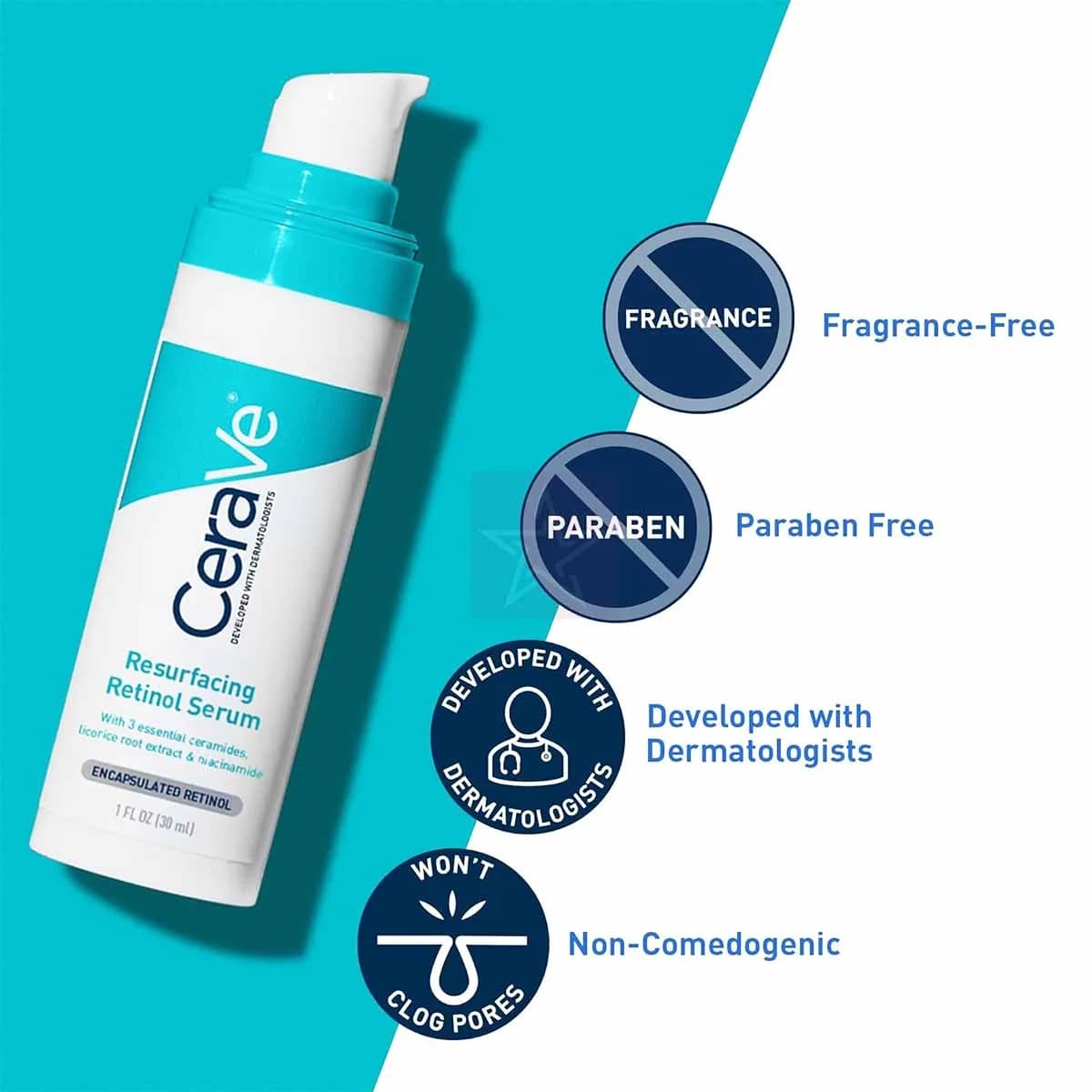 CeraVe Resurfacing Retinol Serum For Post Acne