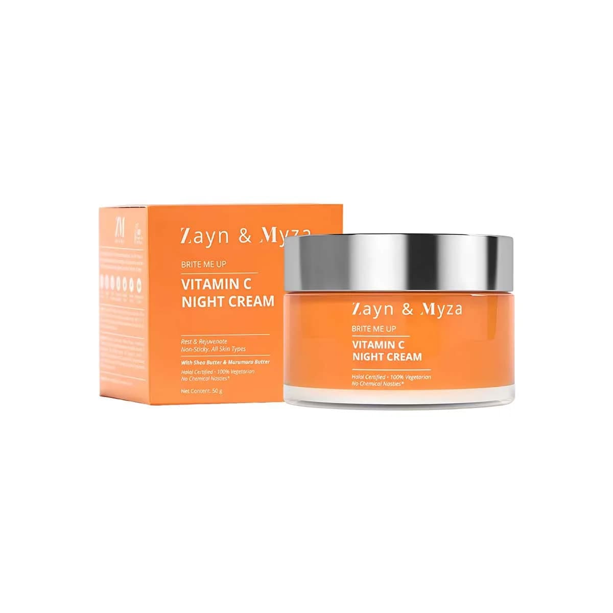 Zayn & Myza Vitamin C Night Cream 50gm, SKU: 8904406198045