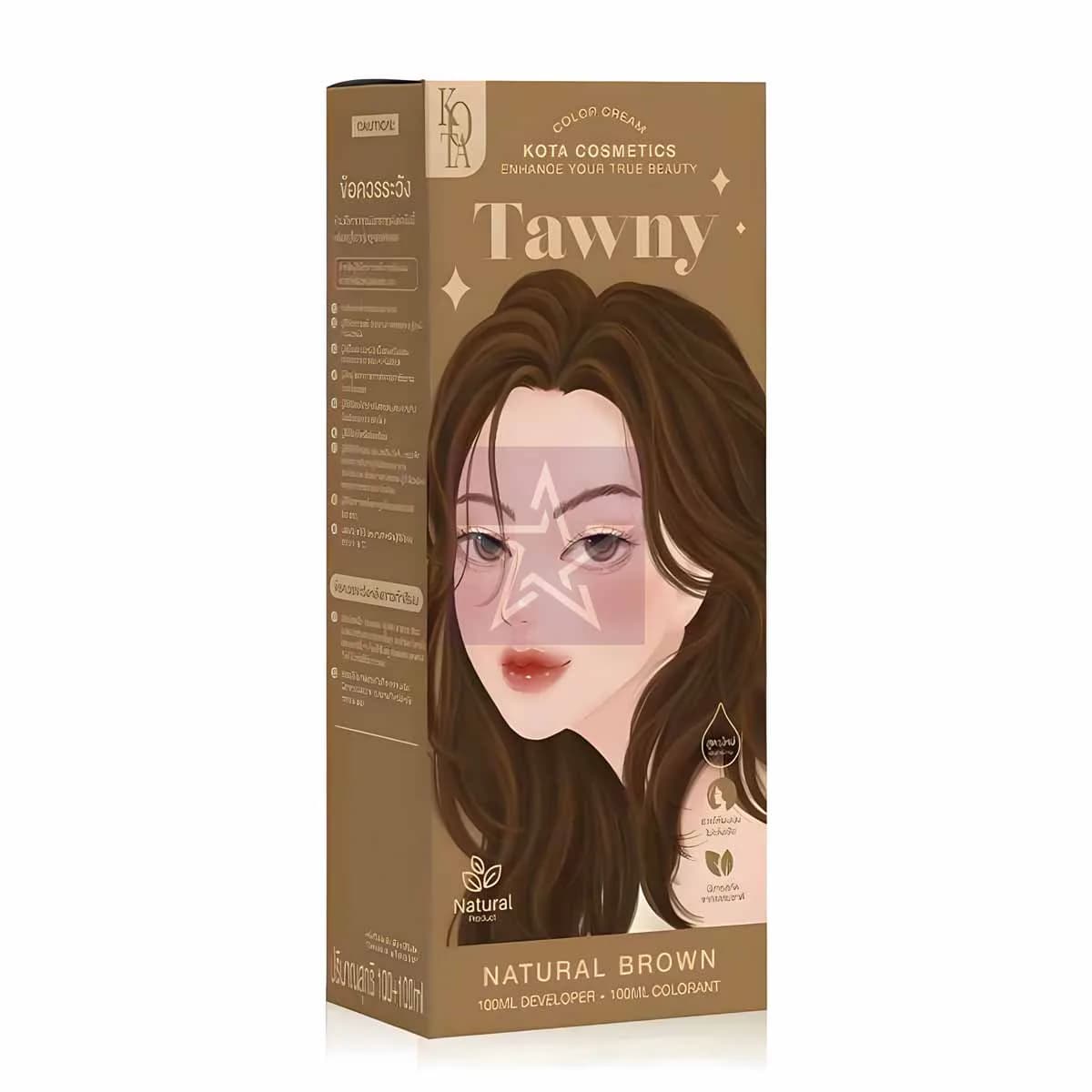 Kota Cosmetics Color Cream Hair Color - Tawny , SKU: 6949331517211