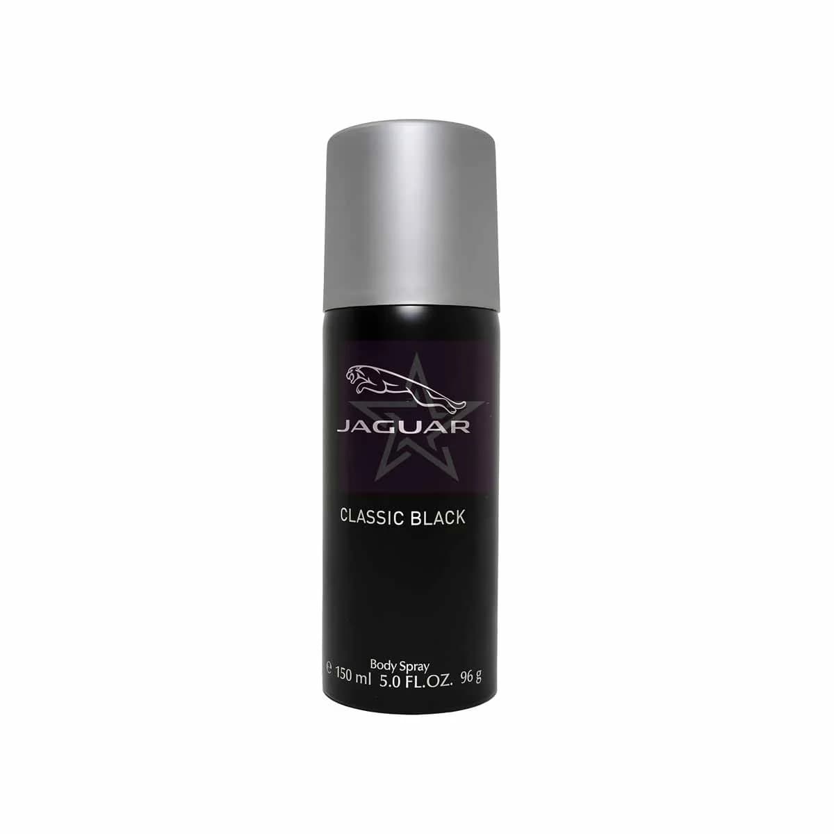 Jaguar Classic Black Body Spray - 150 ml, SKU: 7640111506836