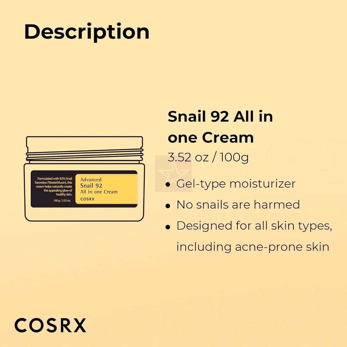COSRX Snail Mucin 92_ Face Moisturizer