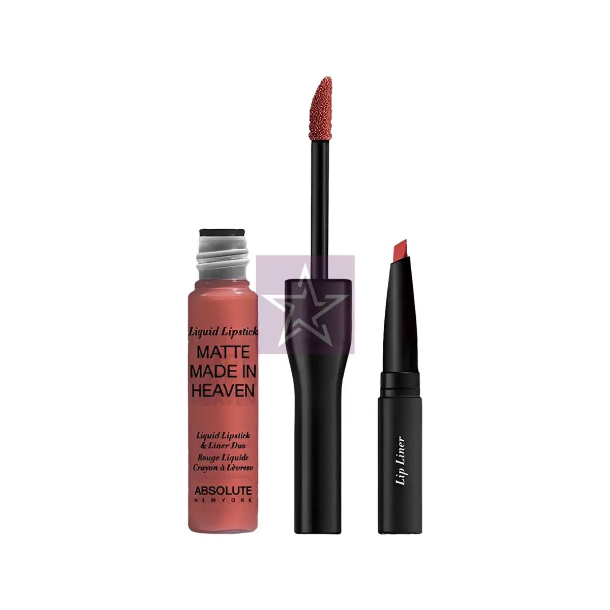 ABNY-MATTE-MADE-IN-HEAVEN-INSTINCT-15ml-Lips/888432941272 Absolute New York Matte Made In Heaven Liquid Lipstick & Liner Duo - Instinct, SKU:888432941272