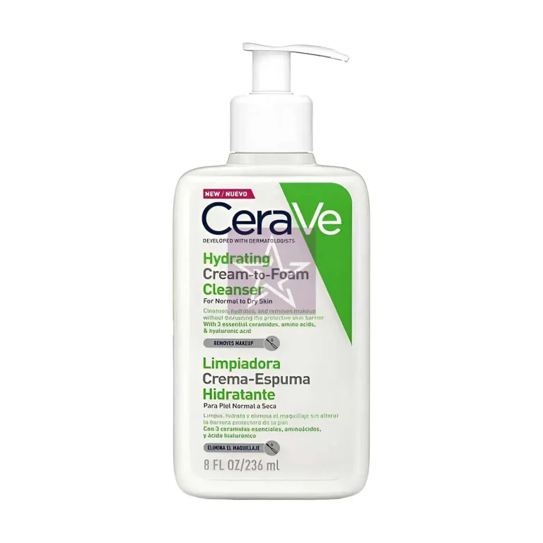 Cerave Hydrating Cream To Foam Cleanser For Normal To Dry Skin Pump 236ml