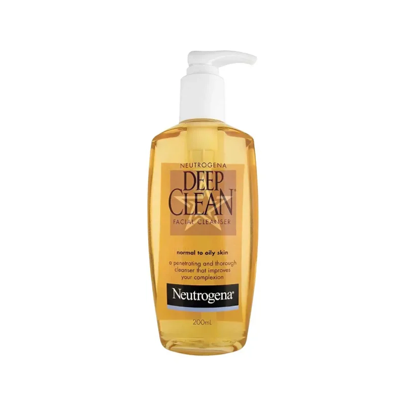 তৈলাক্ত ত্বকের জন্য ৫টি সেরা ফেসওয়াশ। 6 Neutrogena Deep Clean Facial Cleanser 200ml, SKU:070501060902