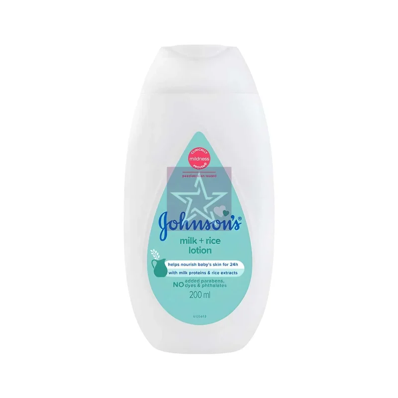 জনসন বেবি লোশন এর ৭টি উপকারিতা। 2 Johnson's Baby Milk + Rice Lotion - 200ml, SKU: 9556006060353
