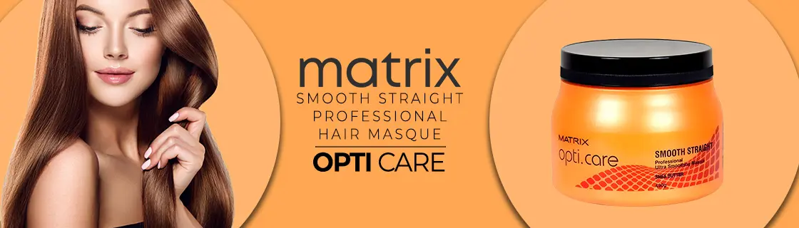 Matrix Opti Care Smooth Straight Shea Butter Hair Mask 490 gm 1 Matrix Opti Care Hair Mask - Smooth Straight with Sea Butter