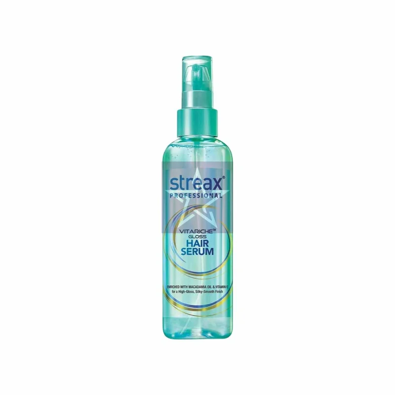 Streax হেয়ার সিরাম এর উপকারিতা ও ব্যবহারের নিয়ম। 2 Streax Hair Serum 115 ml (Vitariche Gloss), SKU: 8901247575646