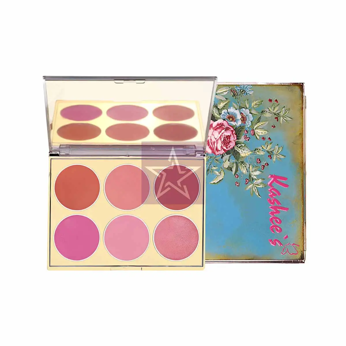 Kashee's---6-Color-Majestic-Sunrise-Palette Kashee's - 6 Color Majestic Sunrise Blush Palette - 01
