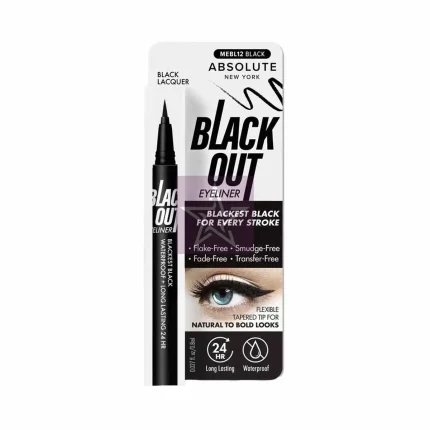 Absolute New York Black Out Waterproof Eyeliner - Blackest Black