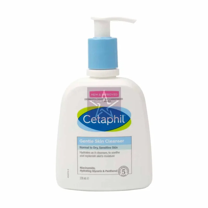 শুষ্ক ত্বকের যত্নে সেরা ৬ টি ফেসওয়াশ। 3 Cetaphil Gentle Skin Cleanser For Normal To Dry, Sensitive Skin - 236ml, SKU: 5020465202554