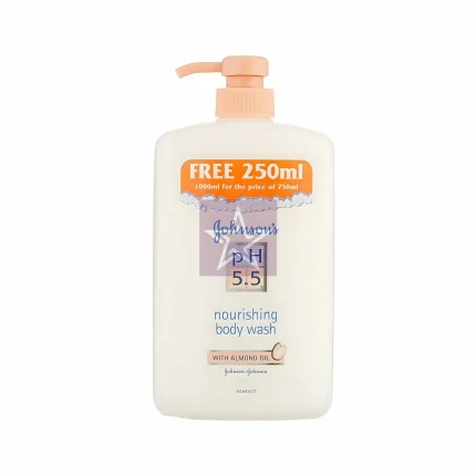 Johnson's pH 5.5 Nourishing Body Wash with Almond Oil - 1000ml