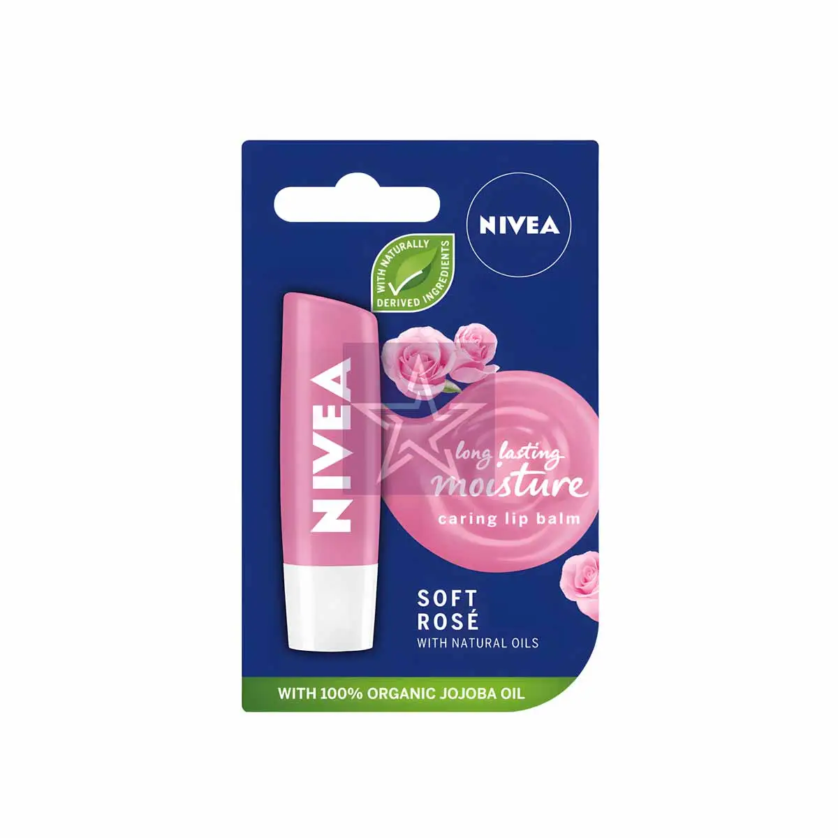 Nivea Long lasting Moisture Caring Lip Balm Soft Rose Nivea Long lasting Moisture Caring Lip Balm - Soft Rose - 5.5ml, SKU: 4005900568922