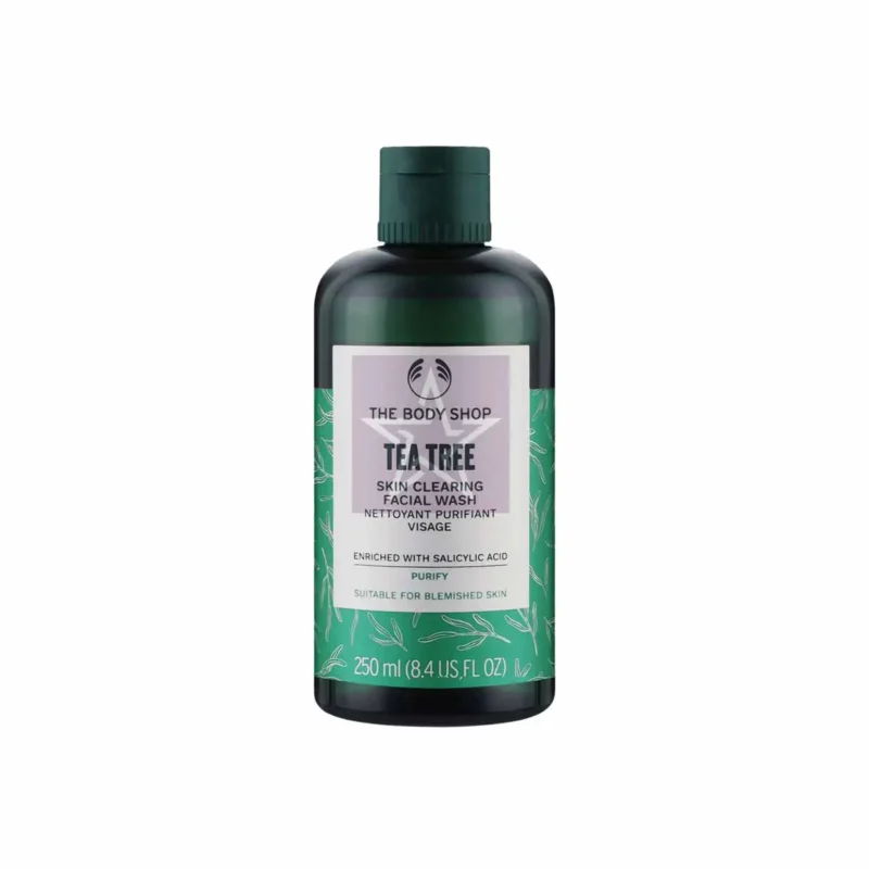 তৈলাক্ত ত্বকের জন্য ৫টি সেরা ফেসওয়াশ। 5 The Body Shop Tea Tree Skin Clearing Facial Wash - 250ml, SKU: 5028197334291