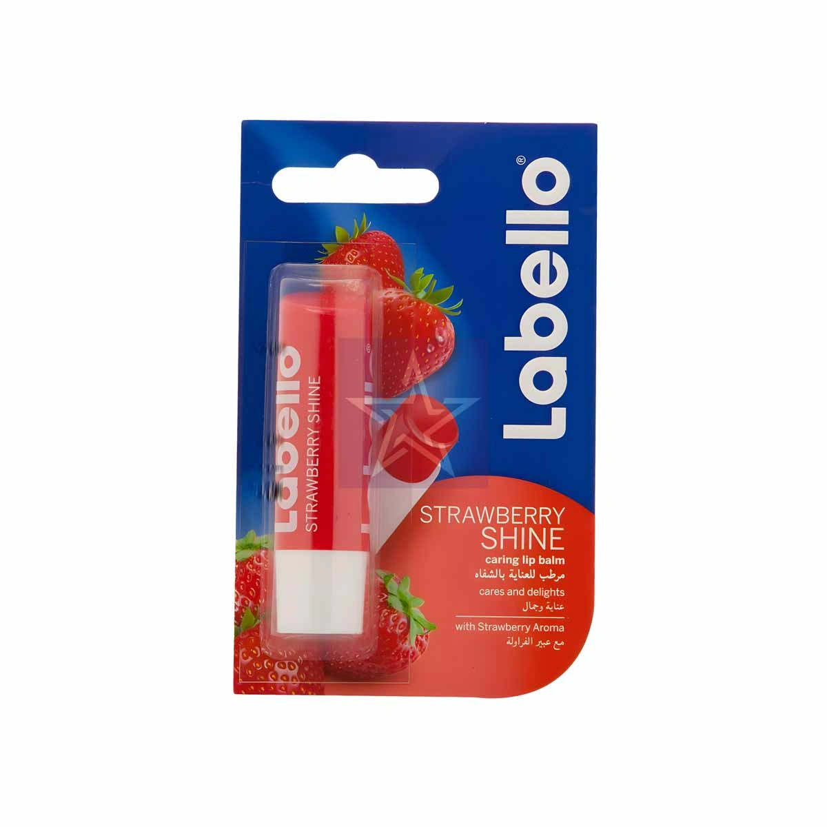 Labello---Strawberry-Shine-Lip-Balm---5/4005900551771 Labello Strawberry Shine Lip Balm - 4.8gm, SKU: 4005900551771