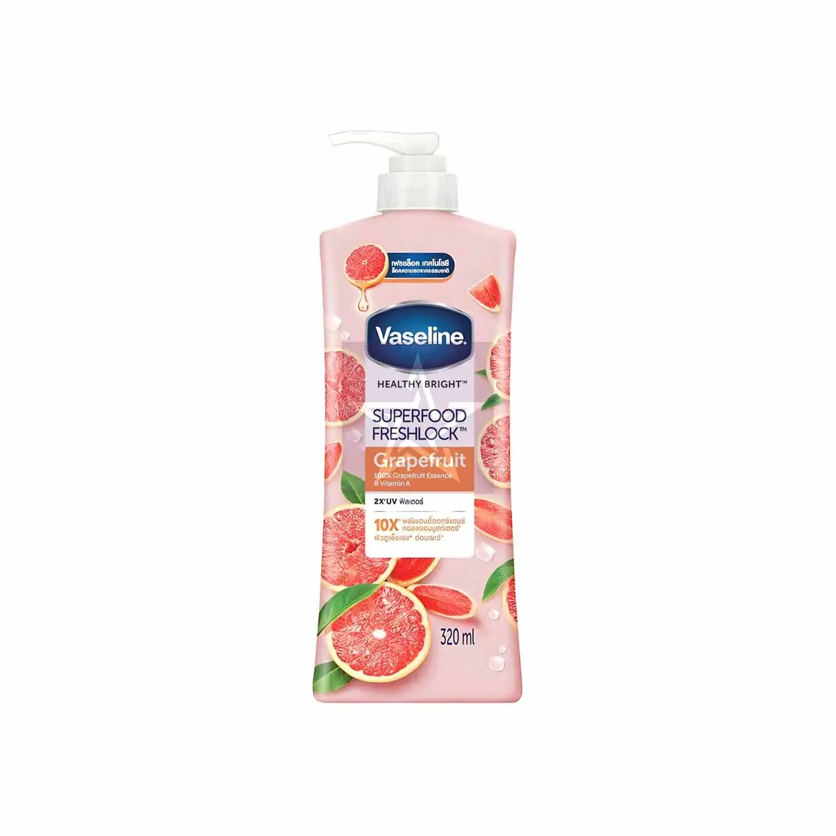 Vaseline Healthy Bright Super Food Fresh Look Lotion Grapefruit - 320ml/8851932443234 Vaseline Healthy Bright Super Food Fresh Lock Grapefruit Body Lotion - 320ml, SKU: 8851932443234