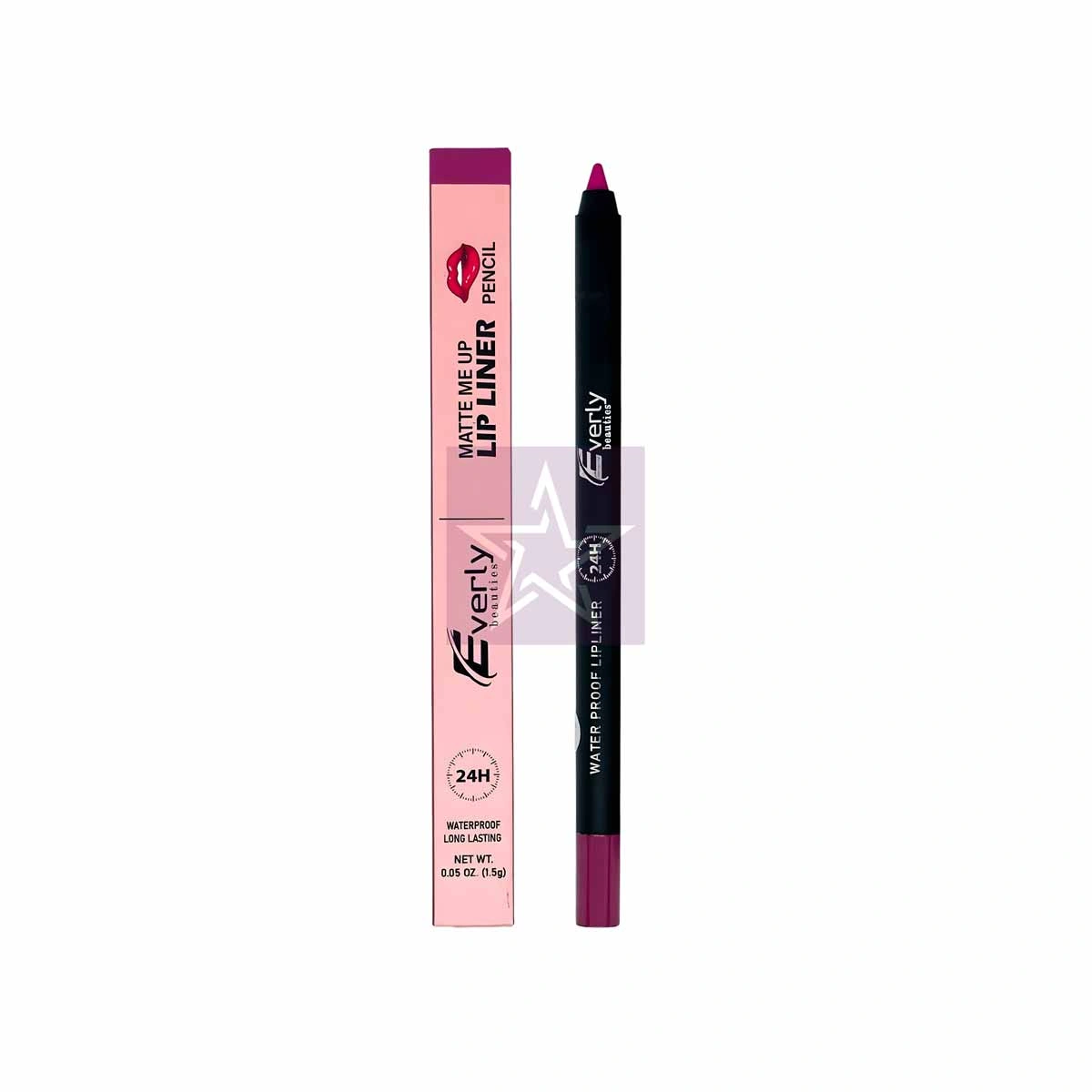 Everly Beauties - Matte Me Up Lip Liner Pencil - Kisses Everly Beauties - Matte Me Up Lip Liner Pencil - Kisses