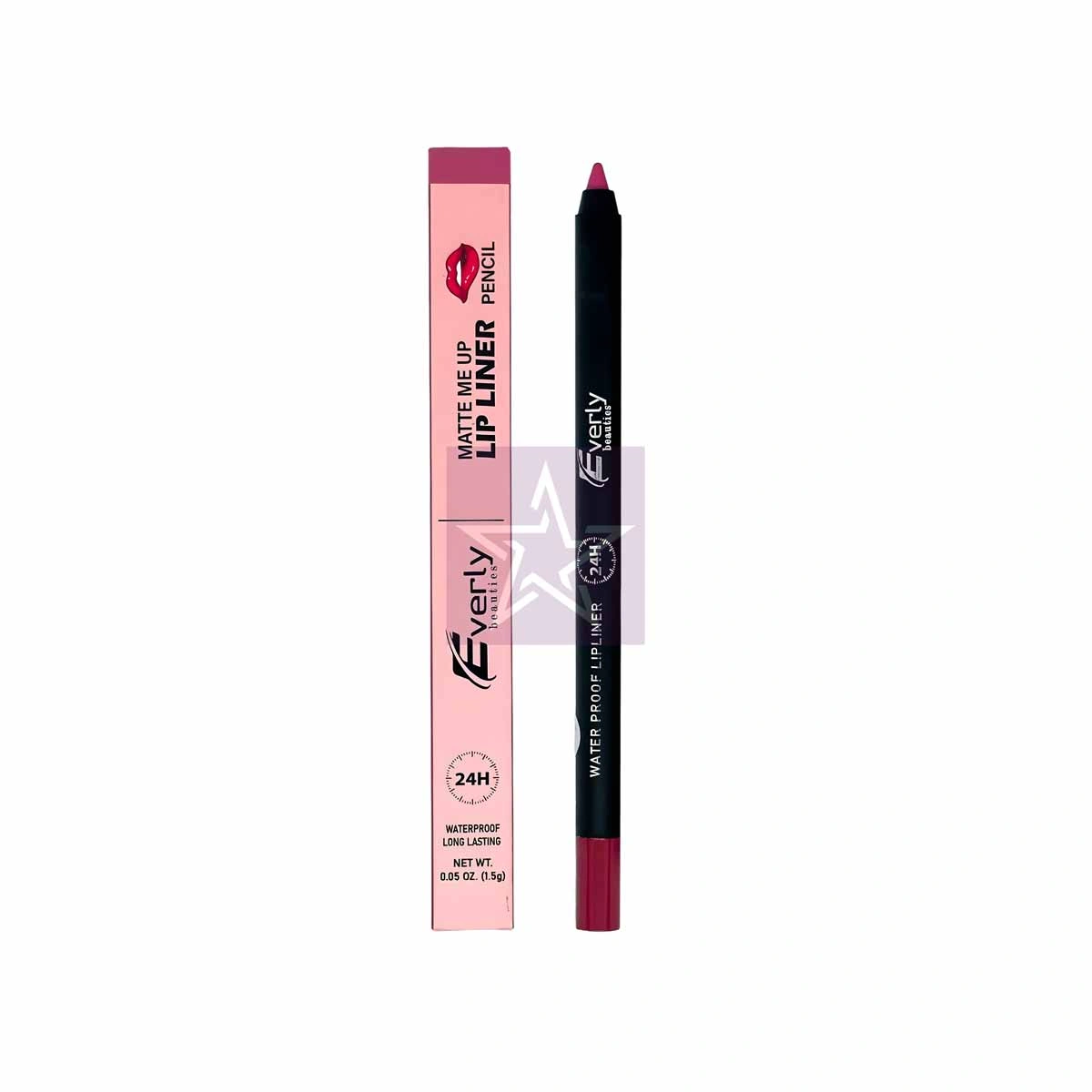 Everly Beauties - Matte Me Up Lip Liner Pencil - Pink Remix Everly Beauties - Matte Me Up Lip Liner Pencil - Pink Remix - Image 1