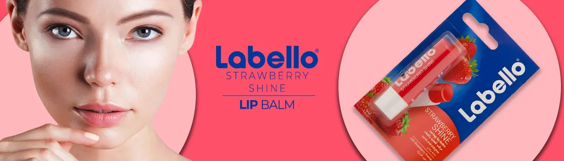 Labello Strawberry Shine Lip Balm - 4.8gm 1 Labello Strawberry Shine Lip Balm - 4.8gm