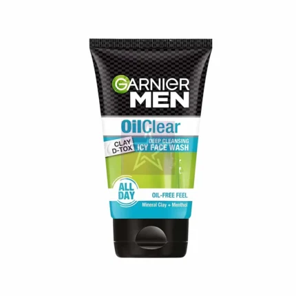 Garnier Men Oil Clear Deep Cleansing Icy Face Wash -100gm, SKU: 8901526205561