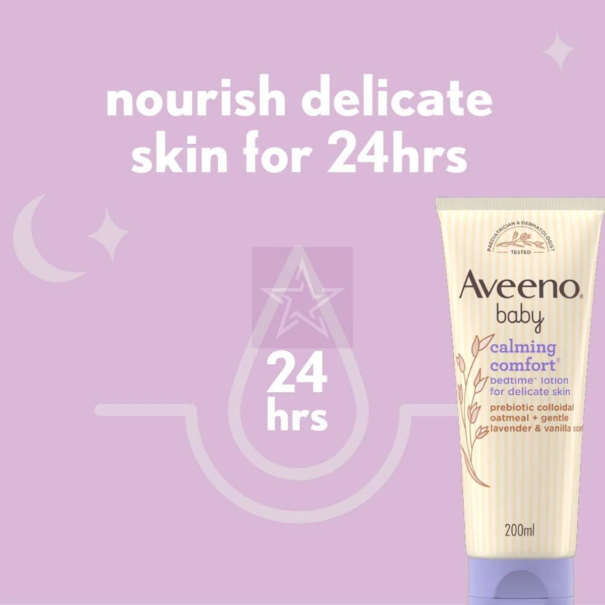 Aveeno Baby Calming Comfort Bedtime Lotion 200ml - Image 2