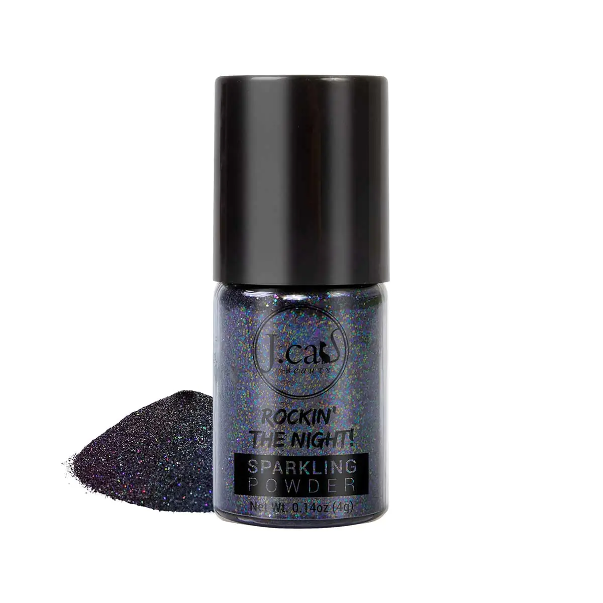 J.Cat---Sparkling-Powder---Bondi-Black/741459571641 J.Cat Beauty Loose Glitter Sparkling Powder - Bondi Black, SKU:741459571641