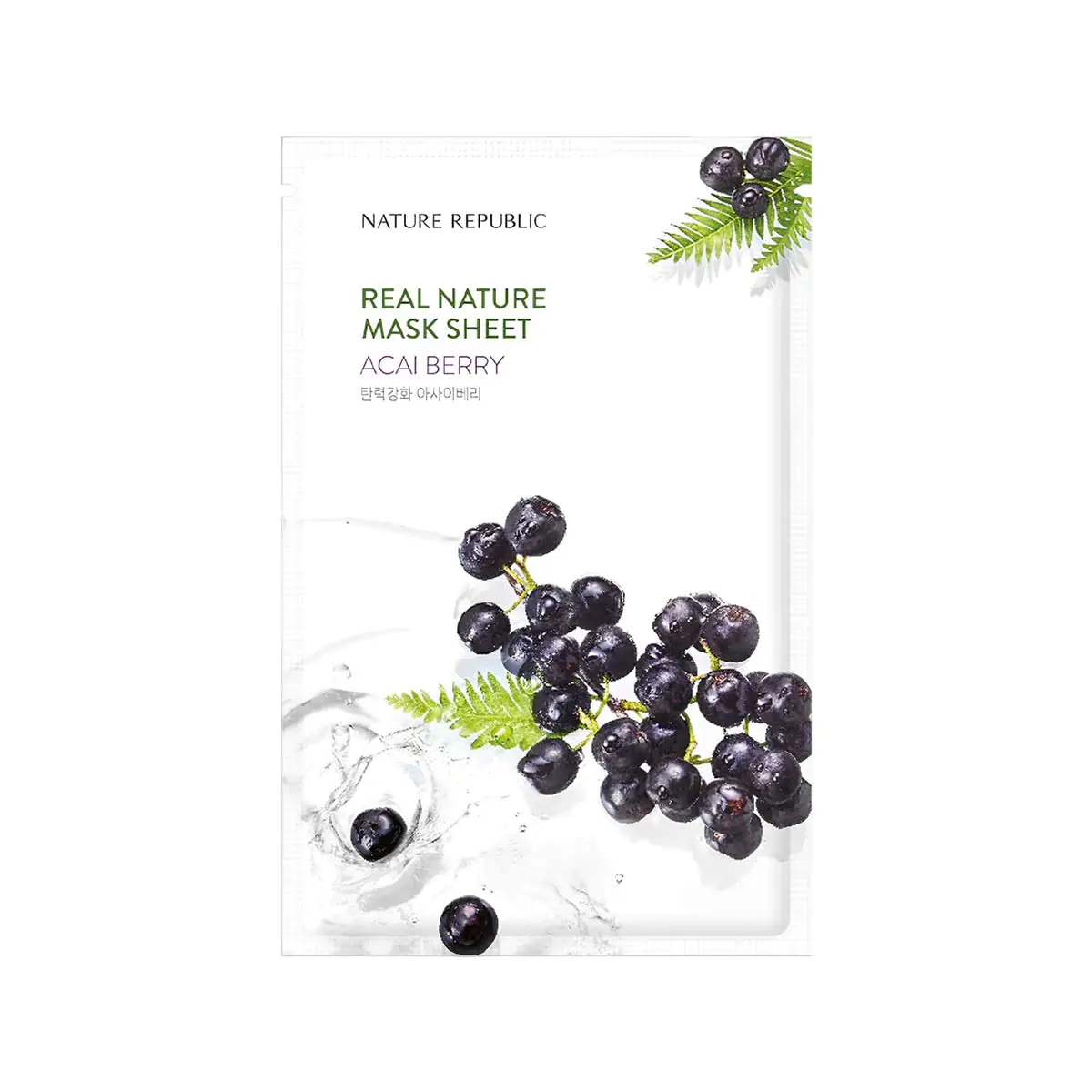Nature-Republic-Real-Nature-Acai-Berry-Mask-Sheet/8806173449361 Nature Republic Real Nature Acai Berry Sheet Mask - 23ml, SKU: 8806173449361