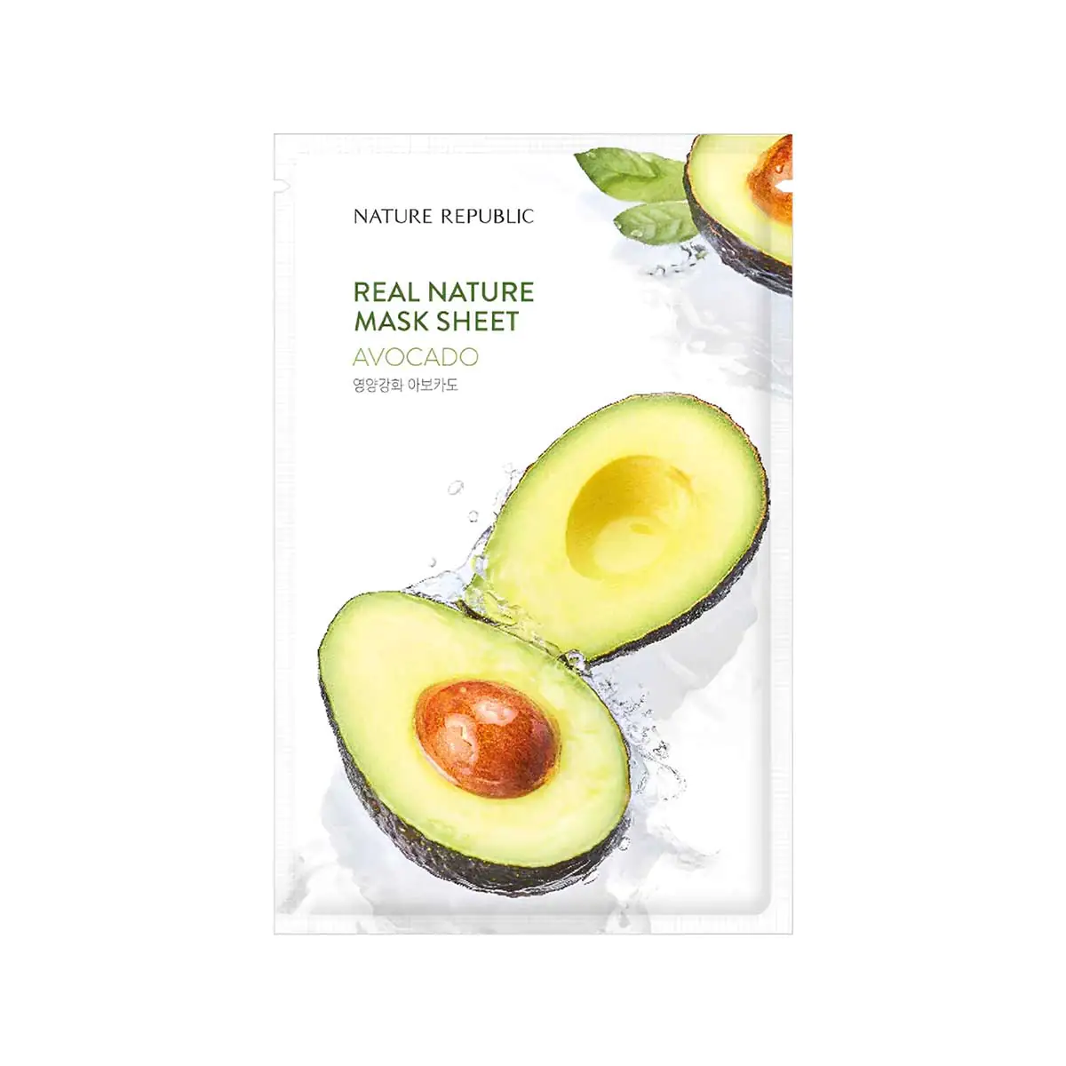 Nature-Republic-Real-Nature-Avocado-Mask-Sheet/8806173449415 Nature Republic Real Nature Avacado Sheet Mask - 23ml, SKU: 8806173449415