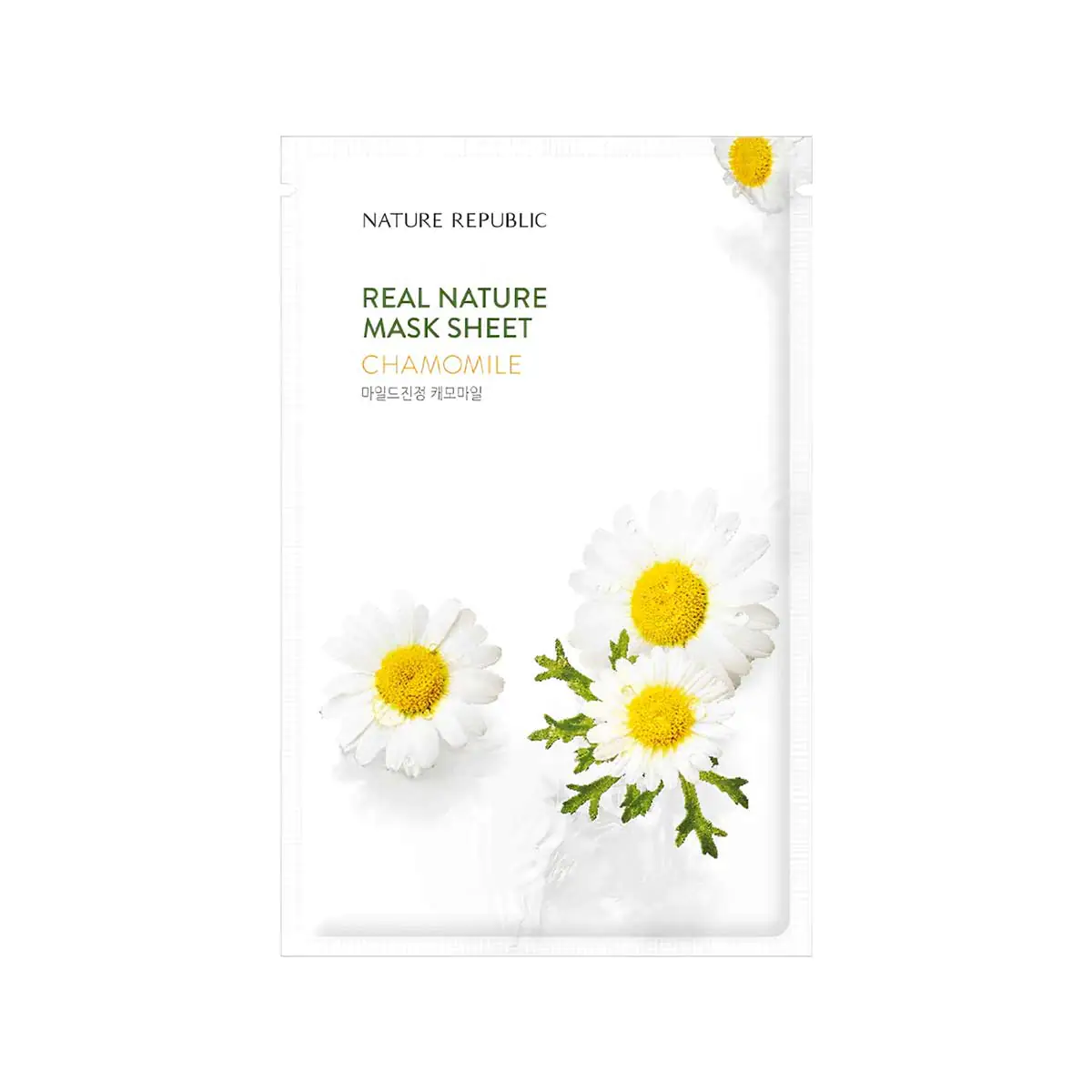 Nature-Republic-Real-Nature-Chamomile-Mask-Sheet/8806173449378 Nature Republic Real Nature Chamomile Sheet Mask - 23ml, SKU: 8806173449378