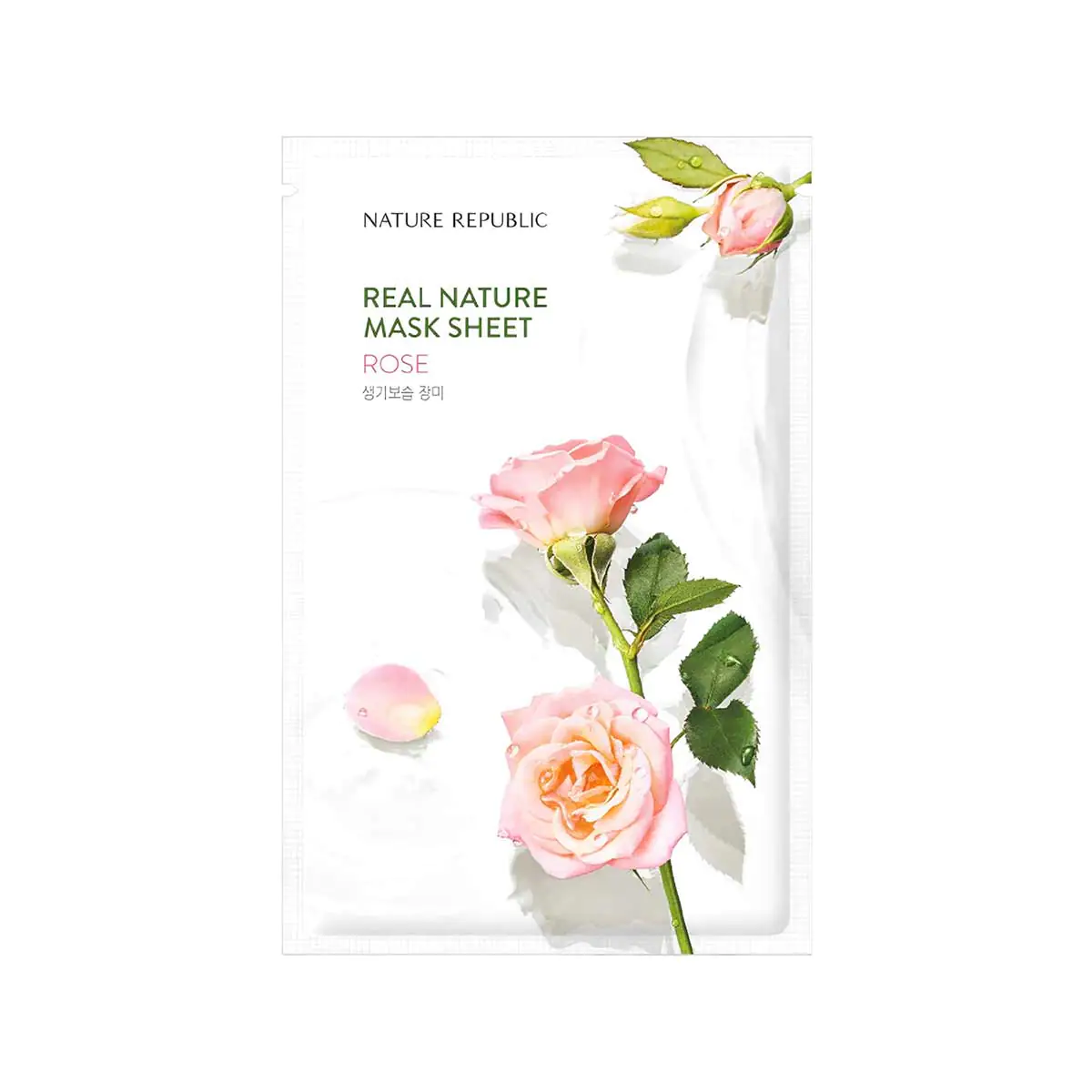 Nature-Republic-Real-Nature-Rose-Mask-Sheet/8806173449460 Nature Republic Real Nature Rose Sheet Mask - 23ml, SKU: 8806173449460