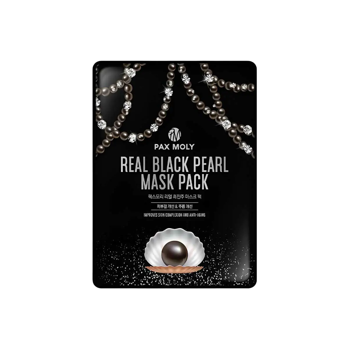 Pax-Moly---Real-Black-Pearl-Mask-Pack/8809547410806 Pax Moly Real Black Pearl Mask Pack 25ml, SKU: 8809547410806