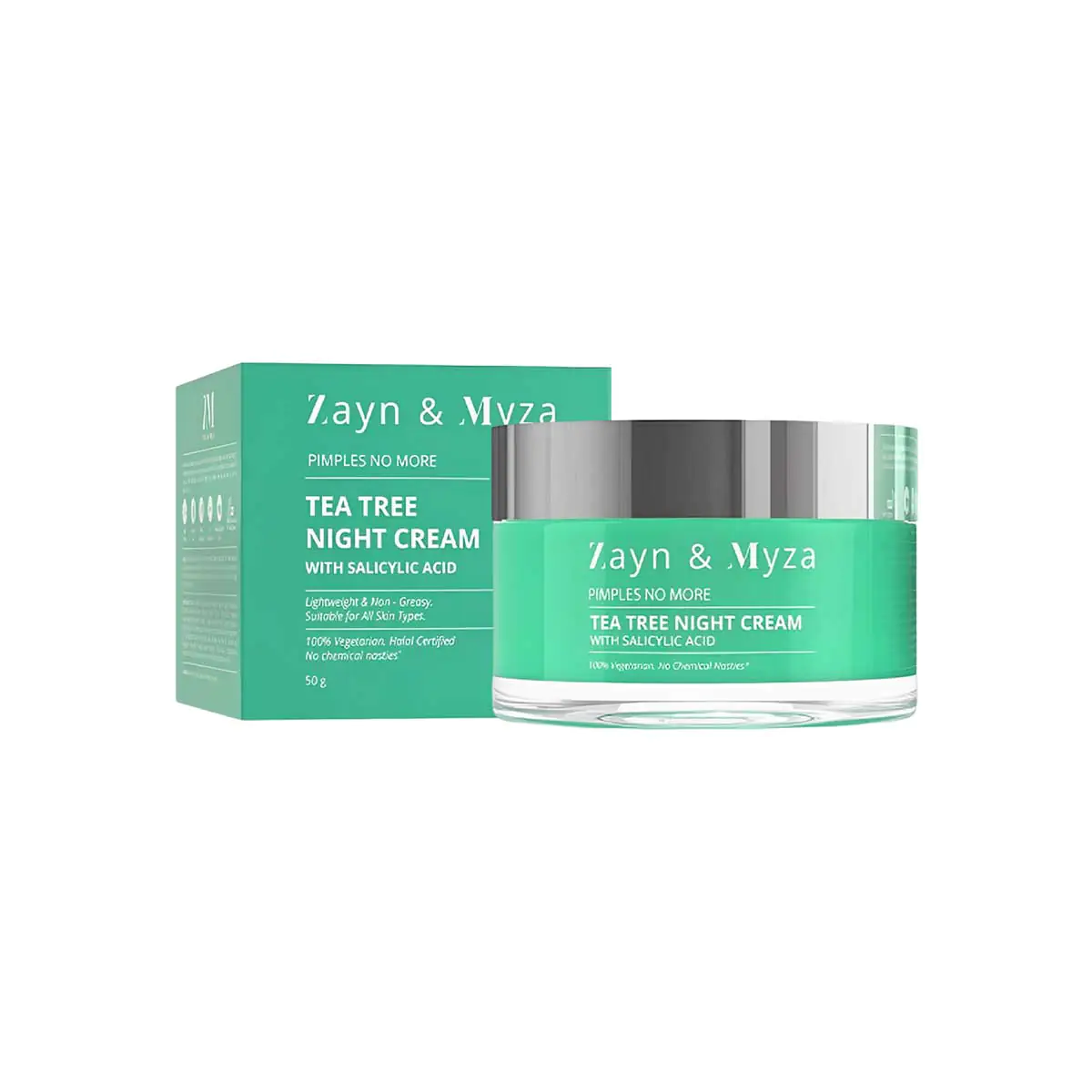 ZM---Tea-Tree-Night-Cream-with-Salicylic-Acid---50-gm/8904390200496 Zayn & Myza Tea Tree Night Cream with Salicylic Acid 50gm, SKU: 8904390200496