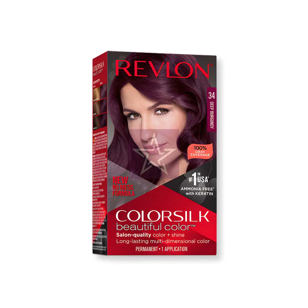 Revlon---Colorsilk-Beautiful-Hair-Color---34-Deep-Burgundy/309978695349 Revlon Colorsilk Beautiful Hair Color - 34 Deep Burgundy, SKU: 309978695349