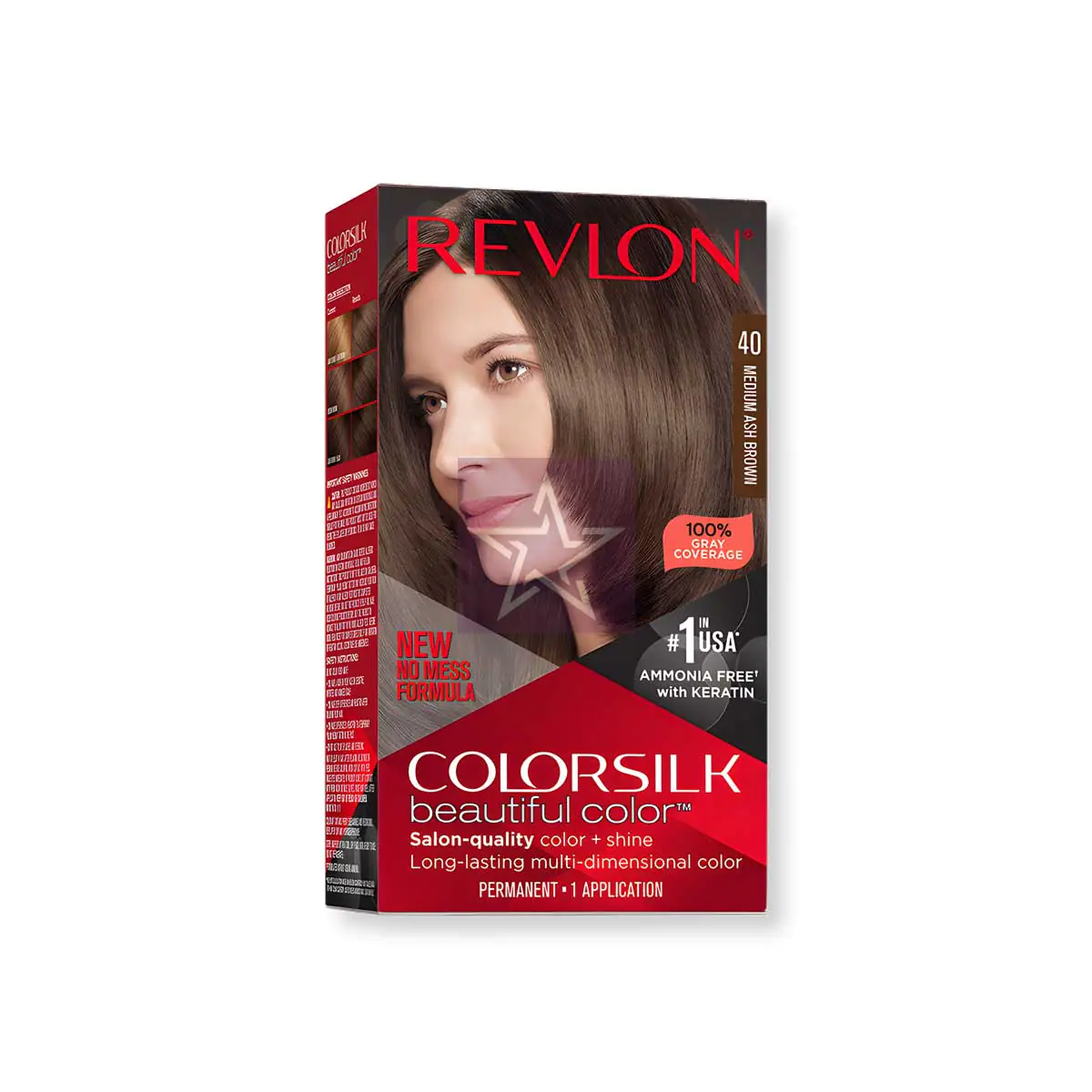 Revlon Colorsilk Hair Color 40 Medium Ash Brown Revlon Colorsilk Beautiful Hair Color - 40 Medium Ash Brown, SKU: 309978695400