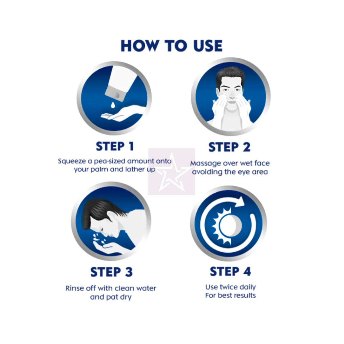 Nivea Men All-IN-1 Charcoal Face Wash - 100gm - How to Use