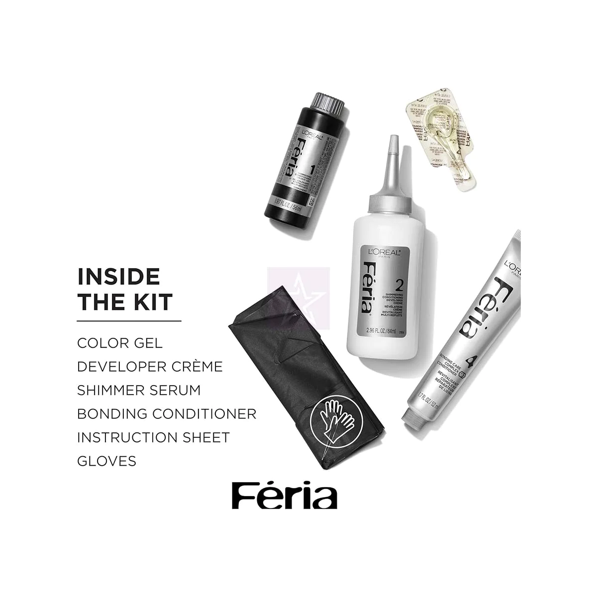 L'Oreal Paris Feria Hair Colour 20 Natural Black - Image 4