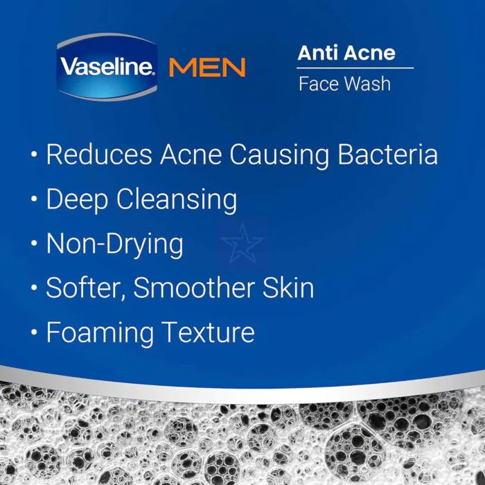 Vaseline Men Anti Acne Face Wash