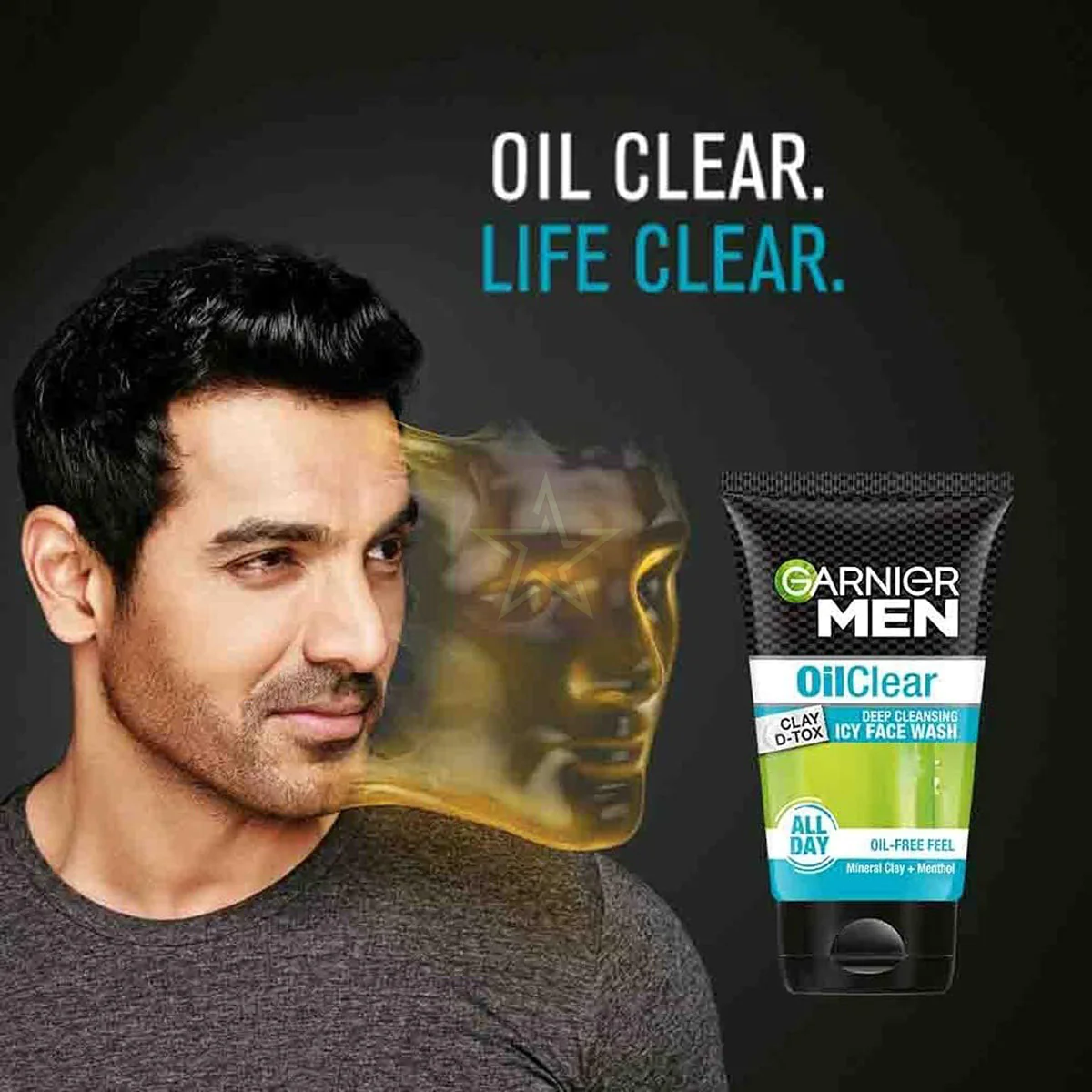 Garnier Men Oil Clear Deep Cleansing Icy Face Wash 100gm - Image 5