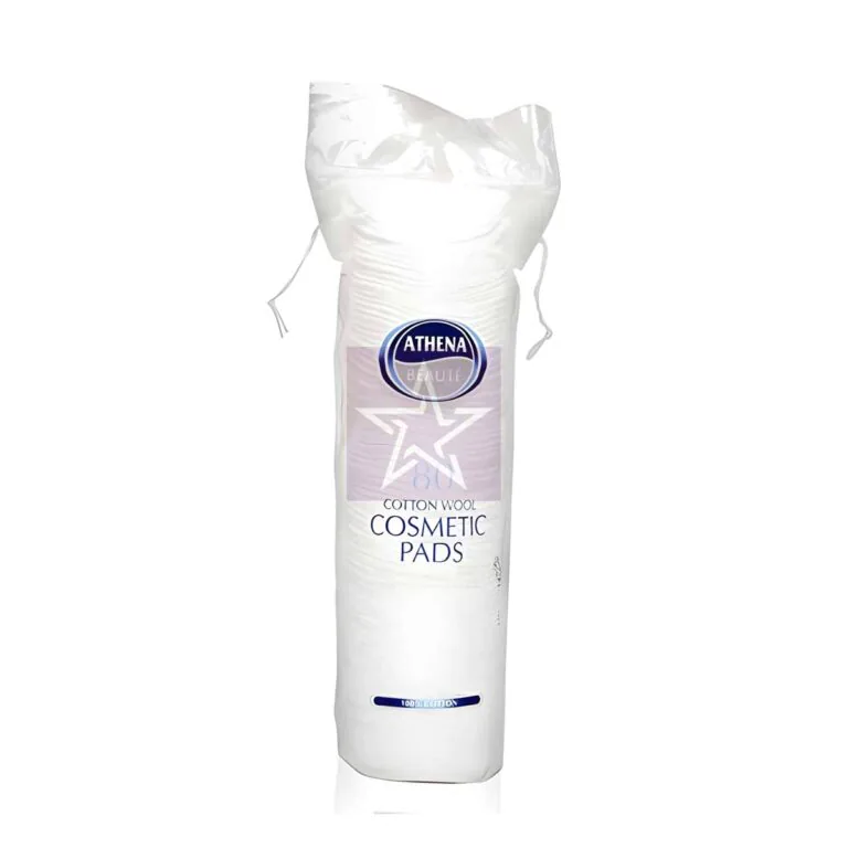 Athena Beaute Cotton Wool Cosmetic Pads - 80 Pcs, SKU: 505089509734