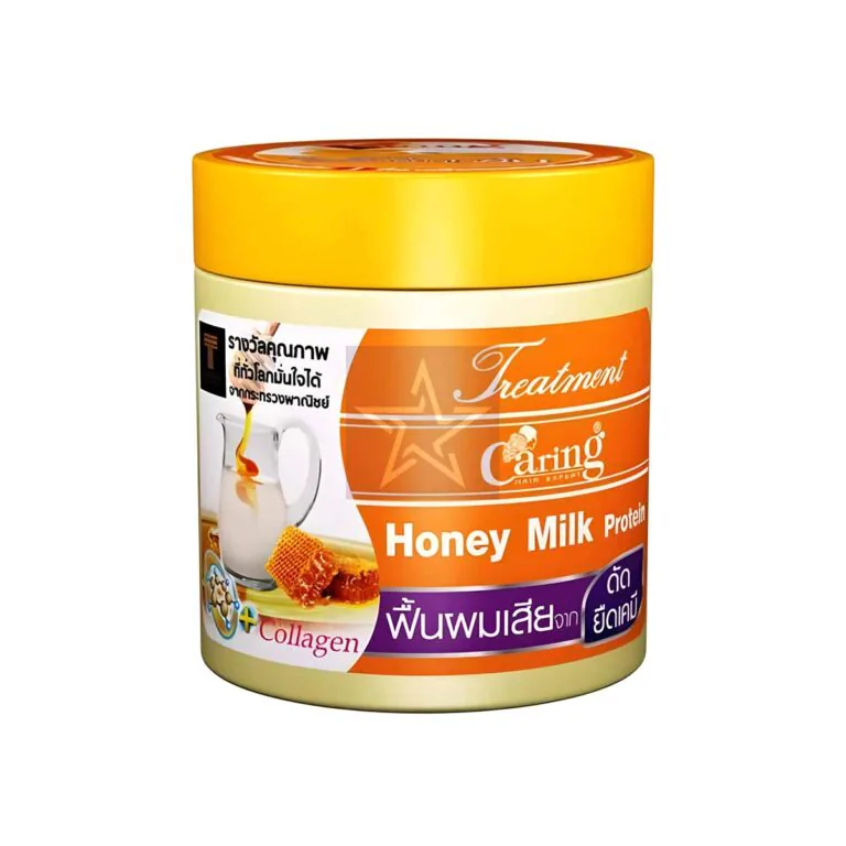 Caring Honey Milk Protein Hair Treatment - 500ml, SKU: 8852053016154