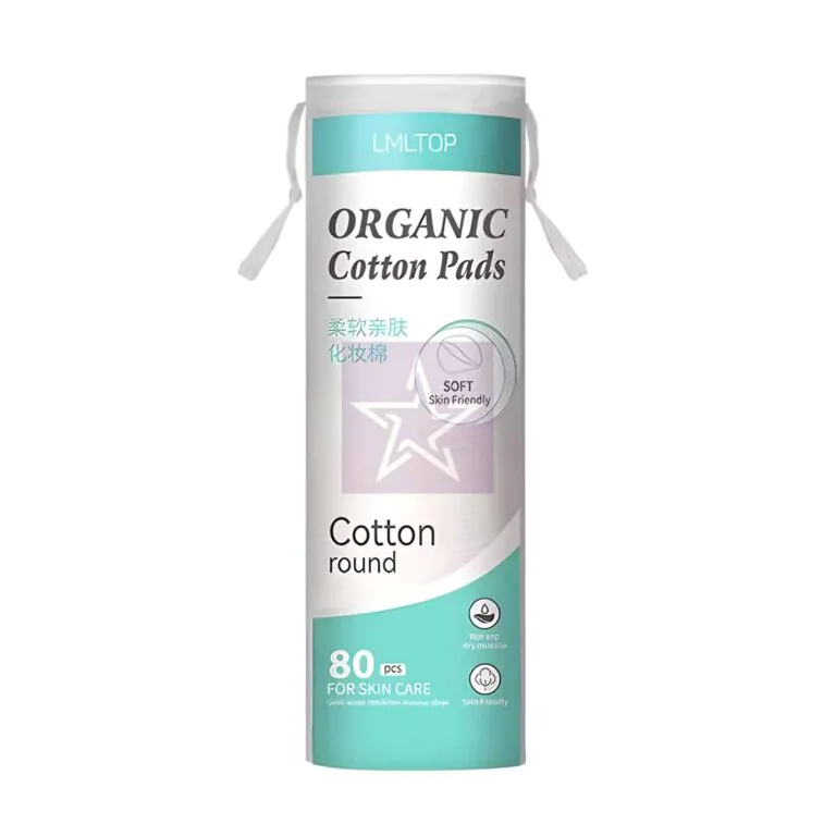 LMLTOP Organic Cotton Pads - 80 Pcs, SKU: 6920443298946