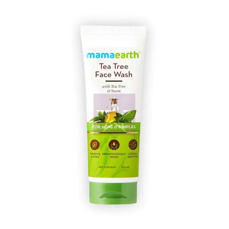 Mamaearth Tea Tree Face Wash For Acne & Pimples - 100ml, SKU: 8906087770664