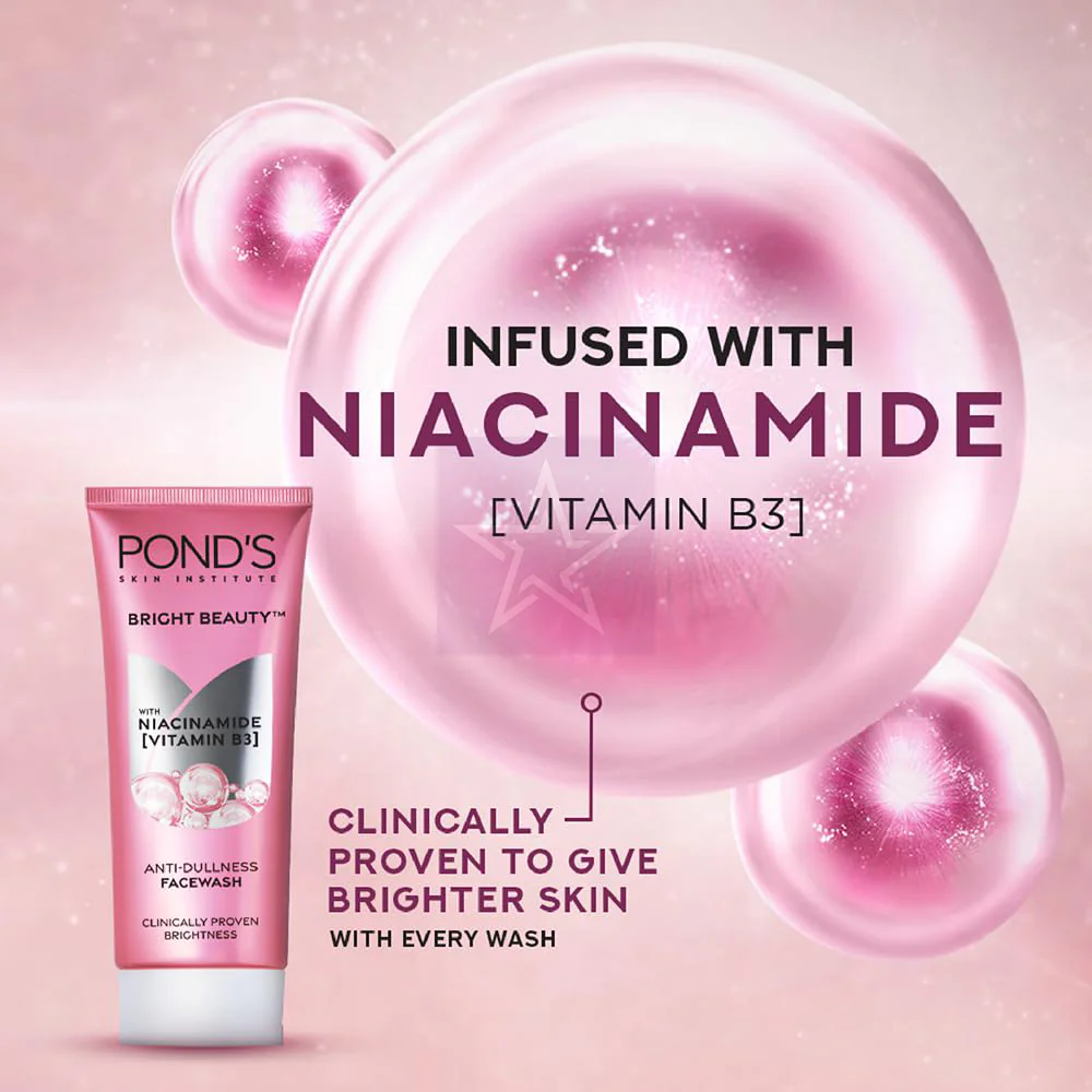 POND's Bright Beauty Anti-Dullness & Brightening Facewash With Niacinamide