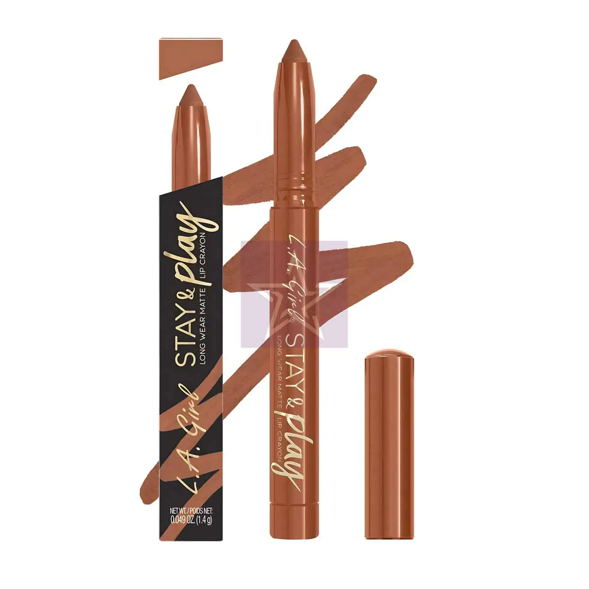 L.A. Girl Stay & Play Long Wear Matte Lip Crayon - GLC730 - Truly Yours L.A. Girl Stay & Play Long Wear Matte Lip Crayon - GLC730 - Truly Yours, SKU: 081555357306