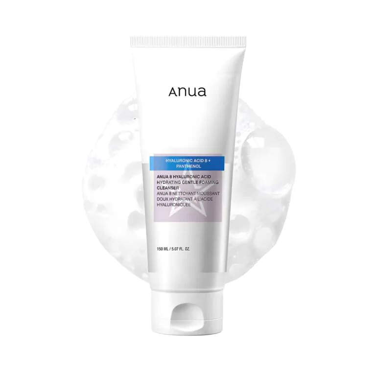 Anua Hyaluronic Acid 8 + Panthenol Hydrating Gentle Foaming Cleanser - 150ml, SKU: 8809640735561