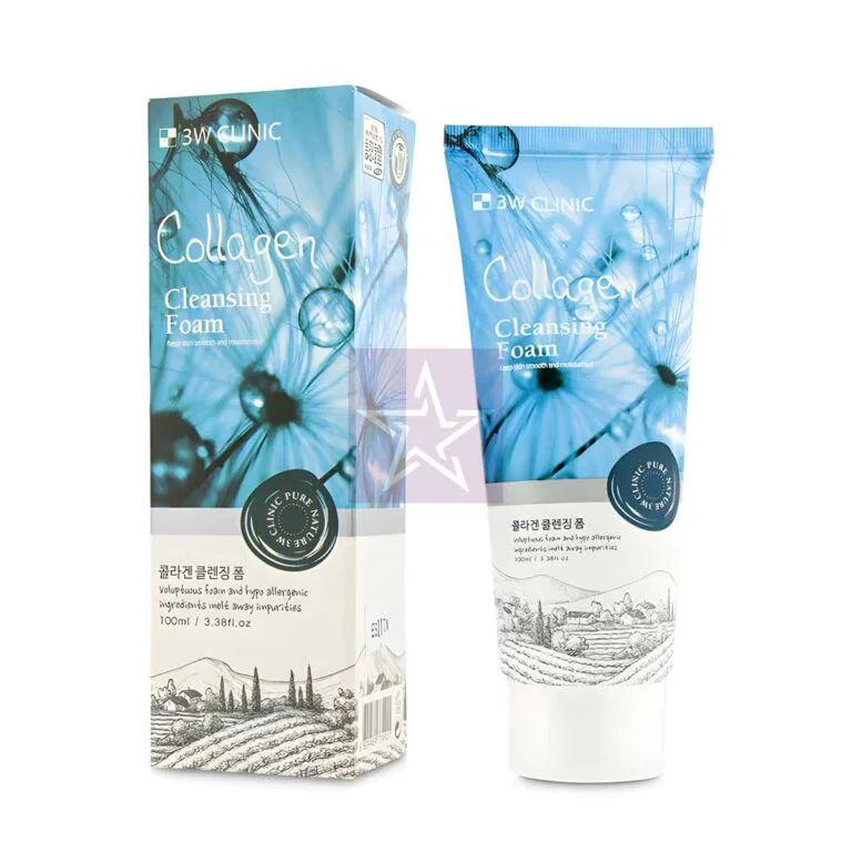 3W Clinic Collagen Cleansing Foam - 100ml, SKU: 8809772620308