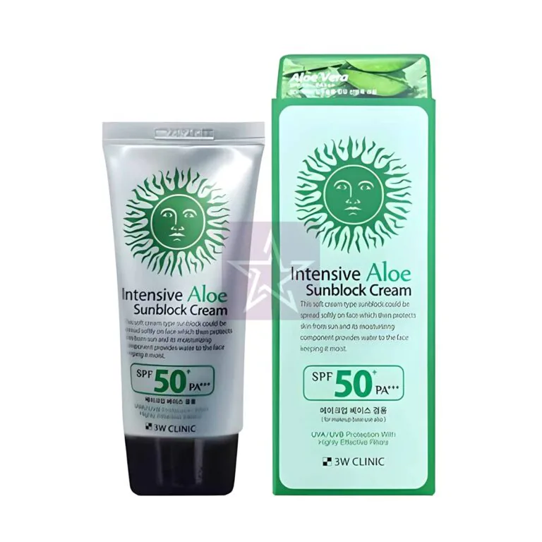 3W Clinic Intensive Aloe Sunblock Cream With SPF50+ - 70ml, SKU: 8809085452986