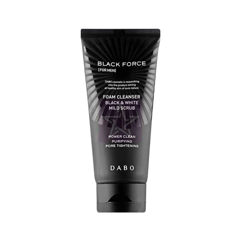 Dabo Black Force Foam Cleanser Black & White Mild Scrub - 120ml, SKU: 8809351952677