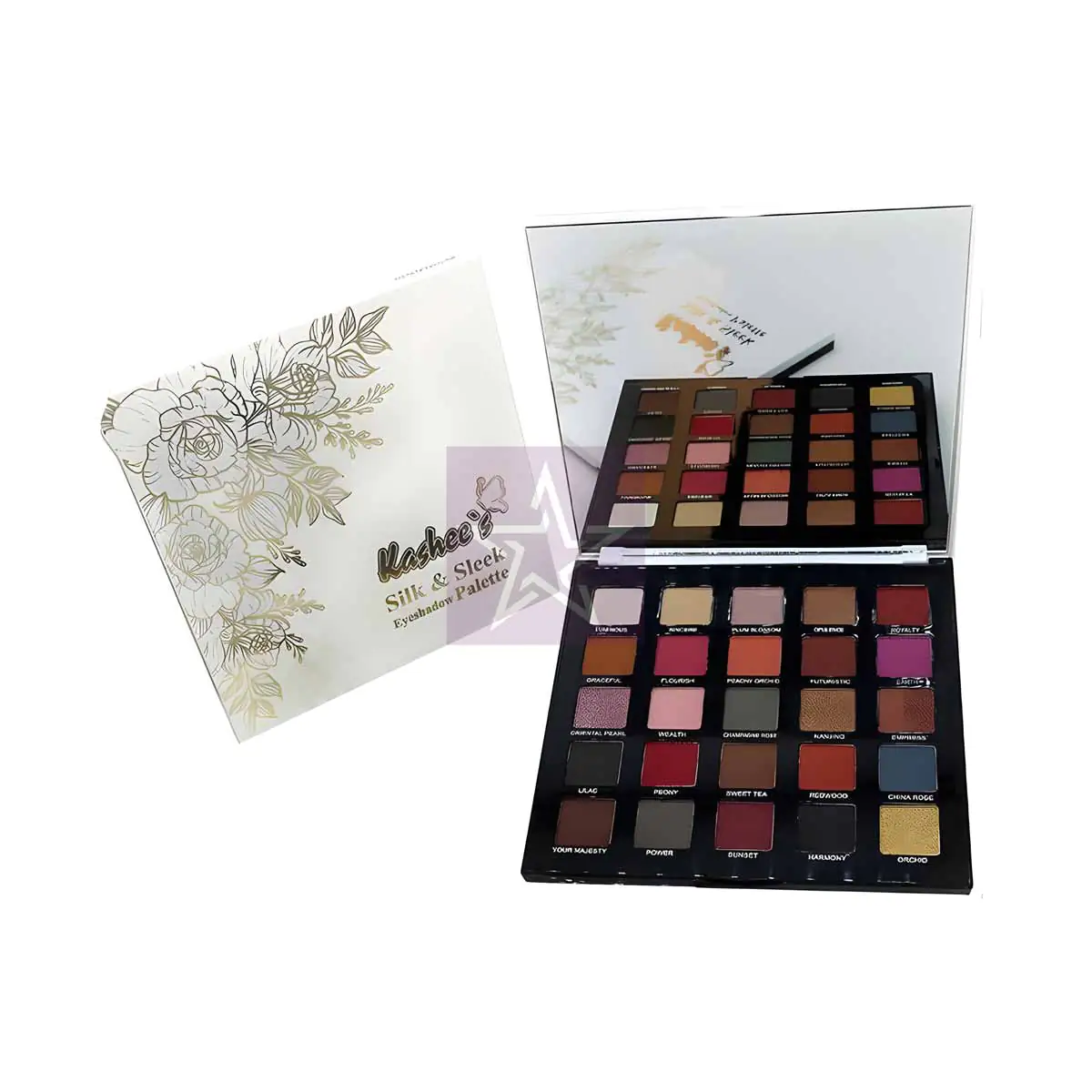 Kashee's---Silk-&-Sleek-Eyeshadow-Palette-(White) Kashee's 25 Color Silk & Sleek Eyeshadow Palette