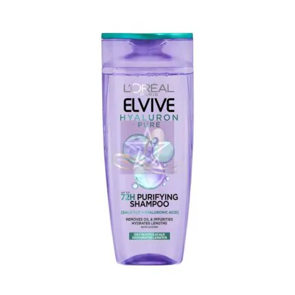 L'Oreal Elvive Hyaluron 72H Purifying Shampoo - 600ml, SKU: 3610340671012