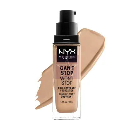 NYX Can't Stop 24HR Matte Finish Full Coverage Foundation - True Beige, SKU: 800897157258
